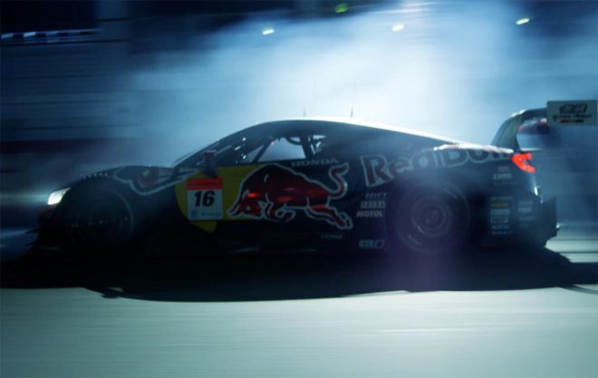TEAM RedBull MUGENのマシンカラーリング（画像は動画キャプチャ）
