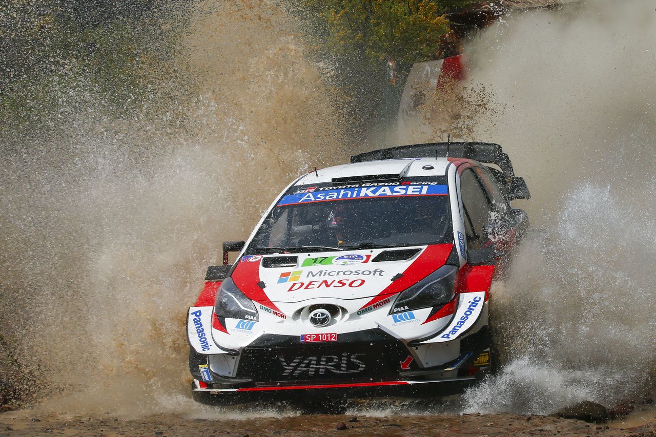 2020年WRC第3戦メキシコで優勝したセバスチャン・オジエ（トヨタ・ヤリスWRC）