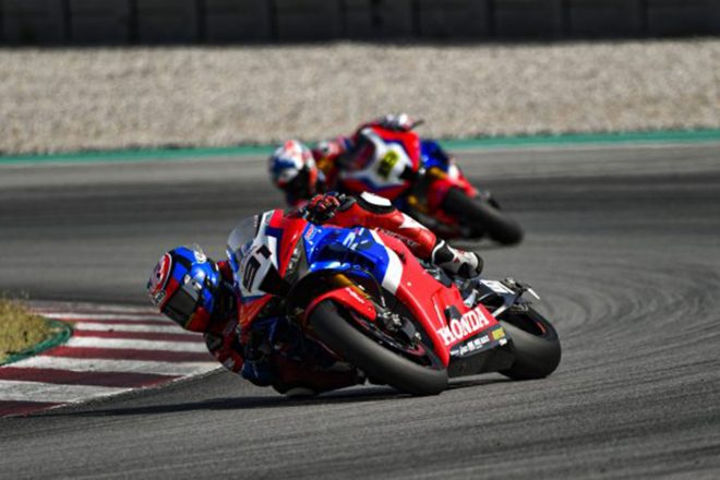 2020年SBKカタルーニャテスト：TEAM HRCのレオン・ハスラムとアルバロ・バウティスタ