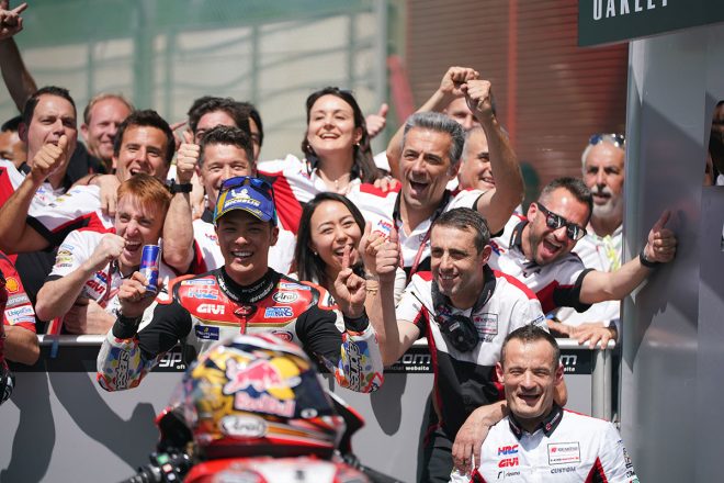 MotoGP 2019年イタリアGPで5位に入賞した中上 貴晶（ホンダ）