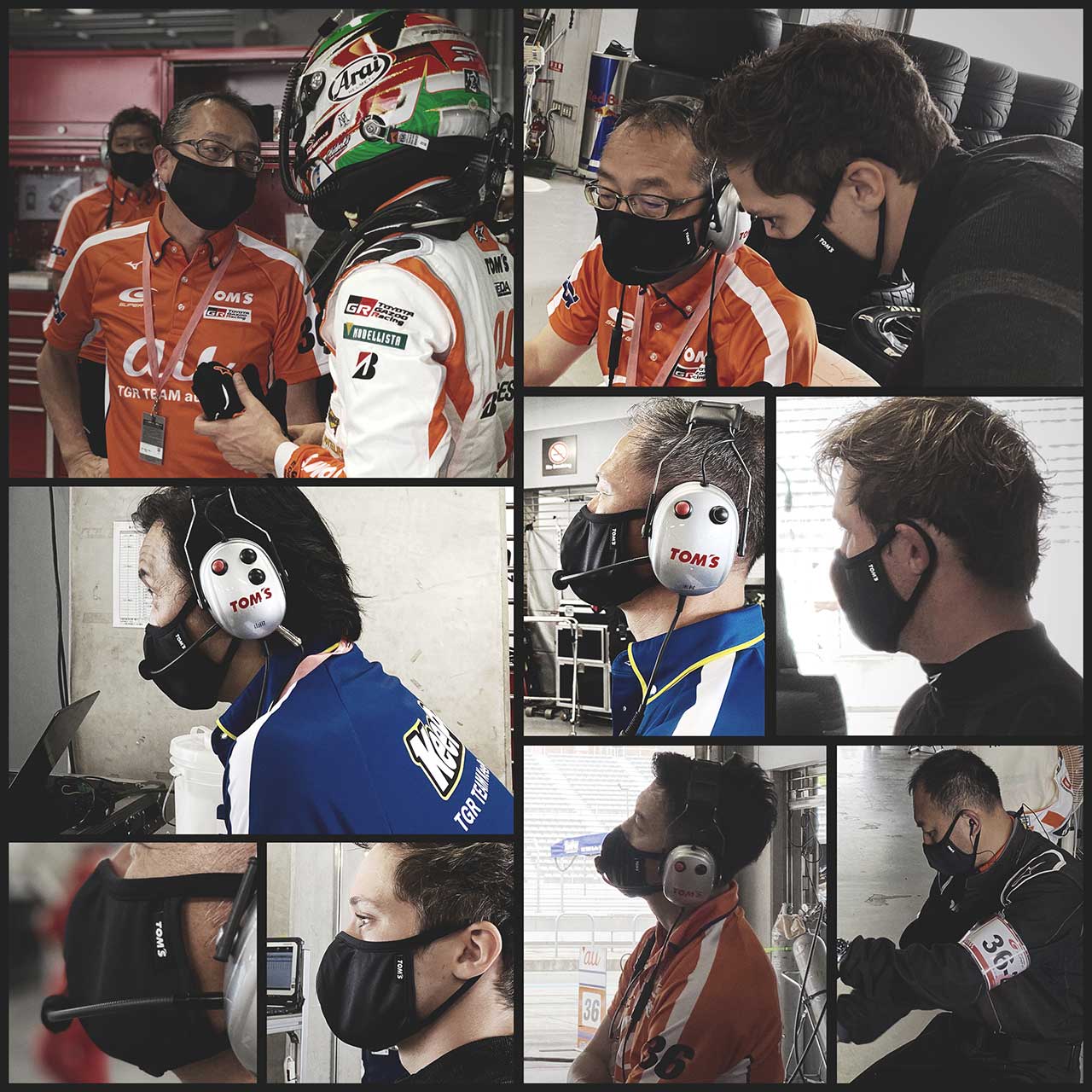 2020年スーパーGT富士公式テストから使用されている『TOM’S TEAM MASK』