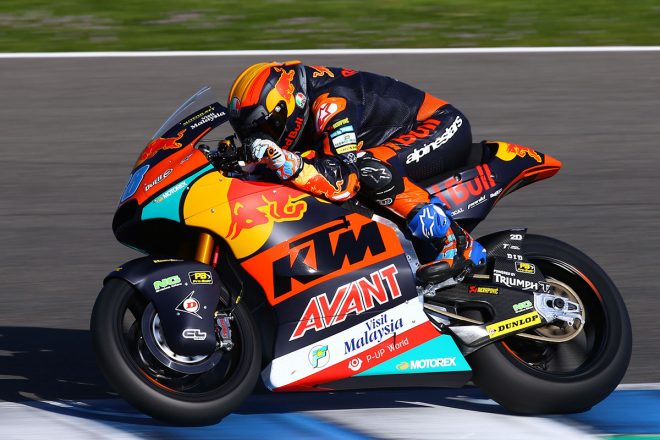 MotoGPへレス公式テスト　Moto2クラス：ホルヘ・マルティン（カレックス）