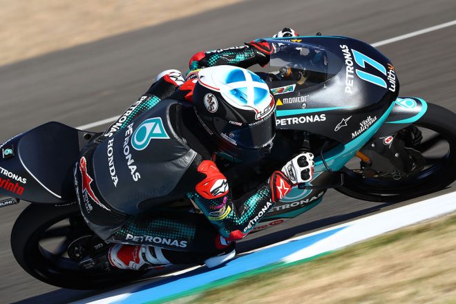 MotoGPへレス公式テスト　Moto3クラス：ジョン・マクフィー（PETRONAS SPRINTA RACING）