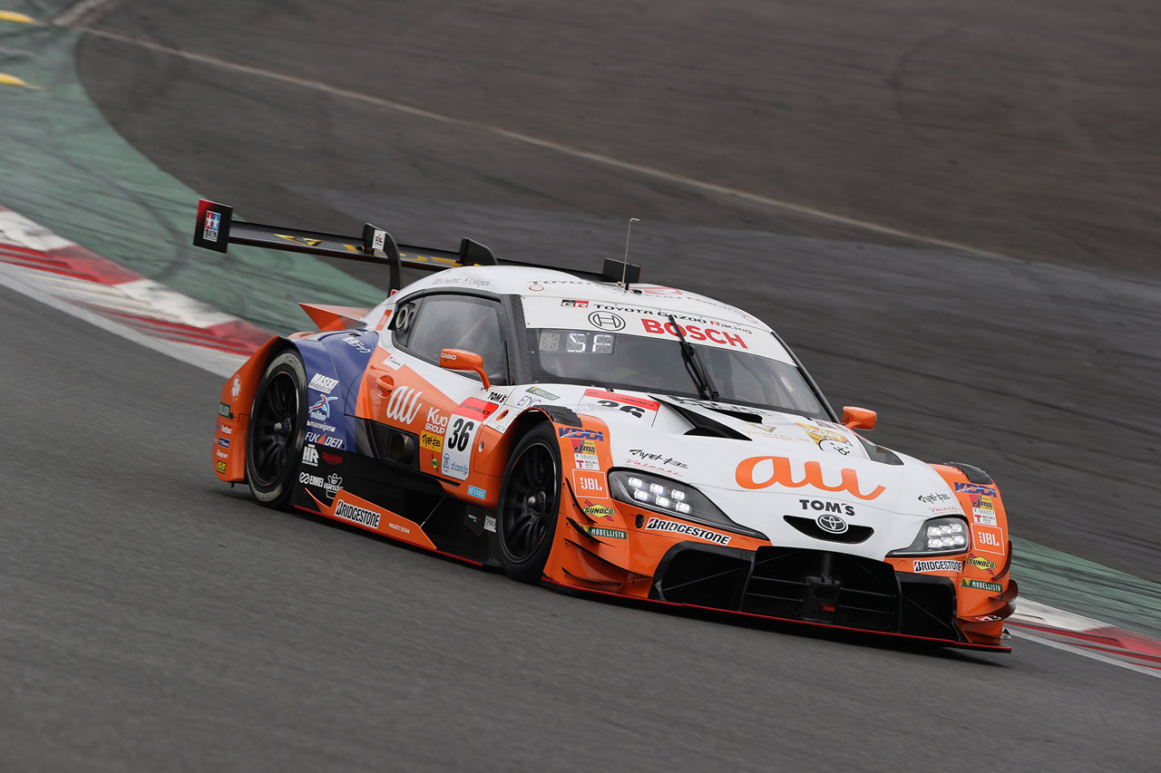 スーパーGT富士公式テストで総合2位につけたau TOM'S GR Supra