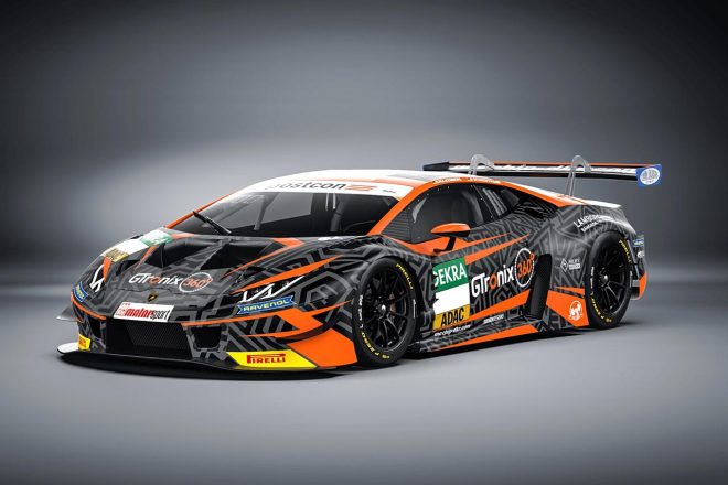 ヒュルケンベルグがドライブするチーム・エムシーチップ-dkrのランボルギーニ・ウラカンGT3