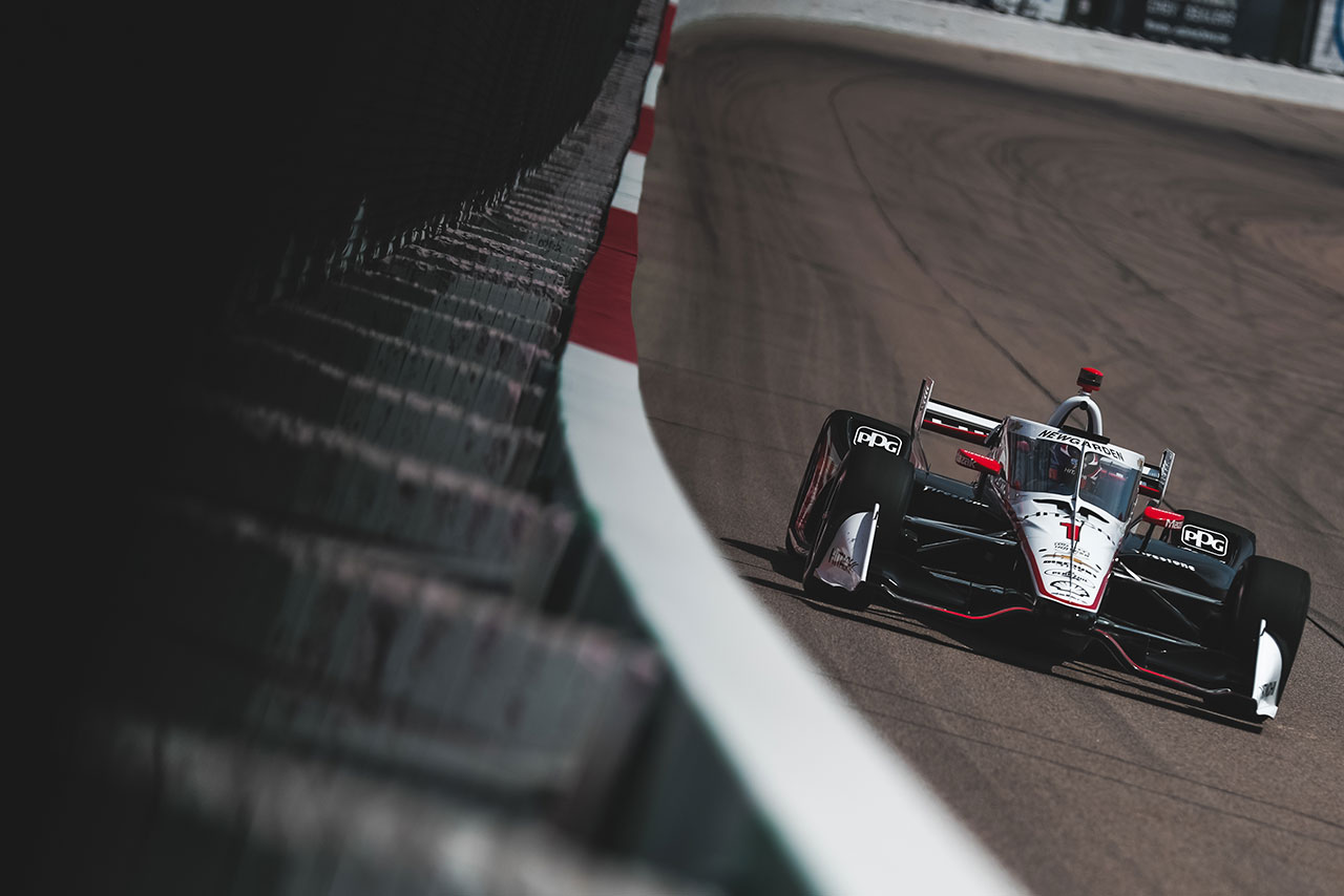 今季初勝利を飾ったジョセフ・ニューガーデン（チーム・ペンスキー）