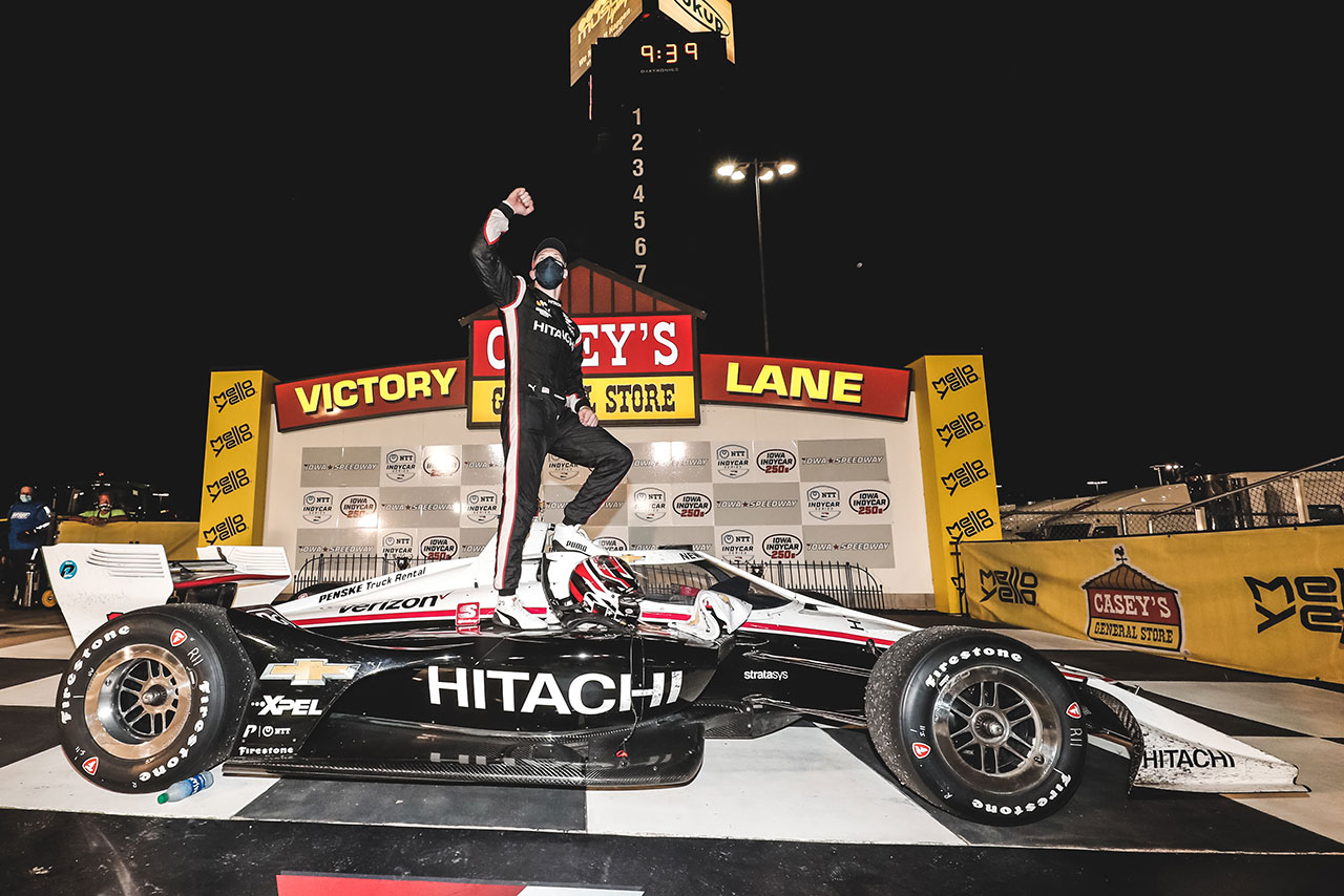 アイオワ戦2連勝を飾ったジョセフ・ニューガーデン（チーム・ペンスキー）