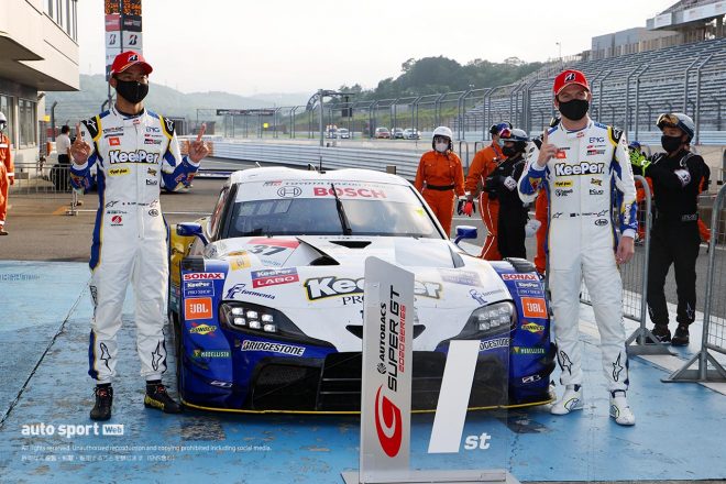 2020年スーパーGT第1戦富士を制した平川亮／ニック・キャシディ組KeePer TOM'S GR Supra