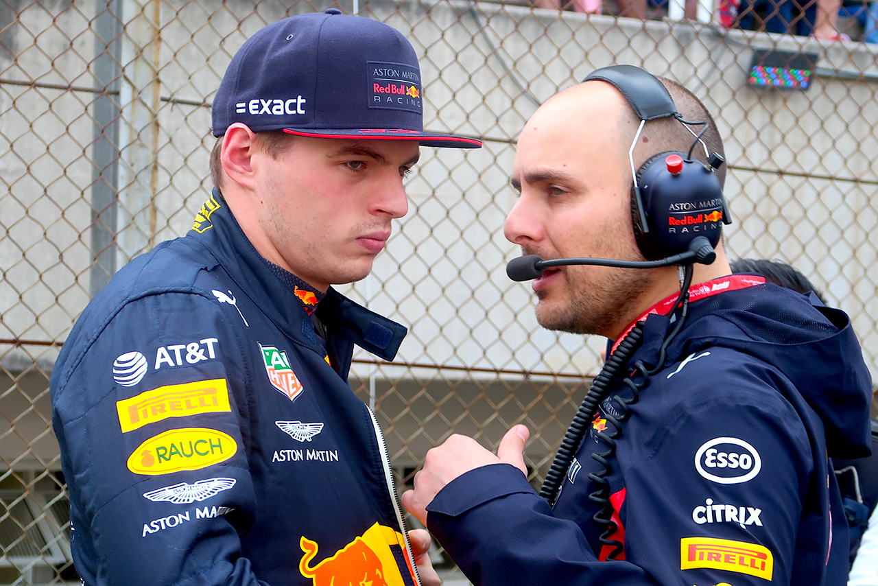 マックス・フェルスタッペン（レッドブル・ホンダ）＆ジャンピエロ・ランビアーゼ