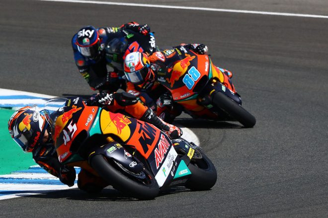 2020MotoGP第2戦スペインGP Moto2クラス：長島哲太、ホルヘ・マルティン（Red Bull KTM Ajo）