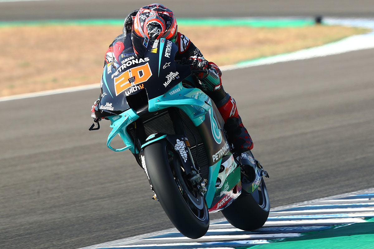2020年MotoGP第3戦アンダルシアGP　ファビオ・クアルタラロ（ペトロナス・ヤマハSRT）