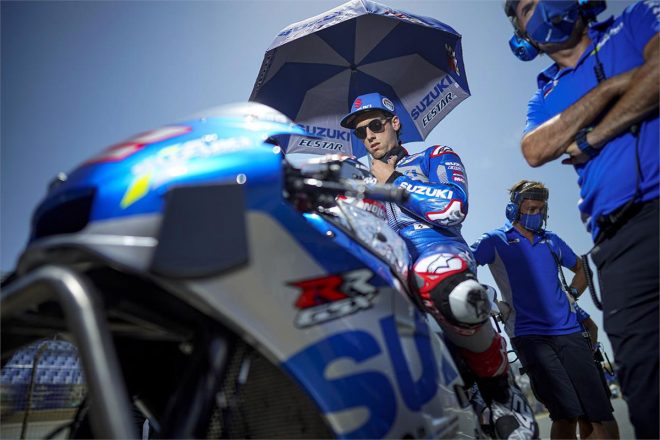 2020年MotoGP第3戦アンダルシアGP決勝　アレックス・リンス（チーム・スズキ・エクスター）
