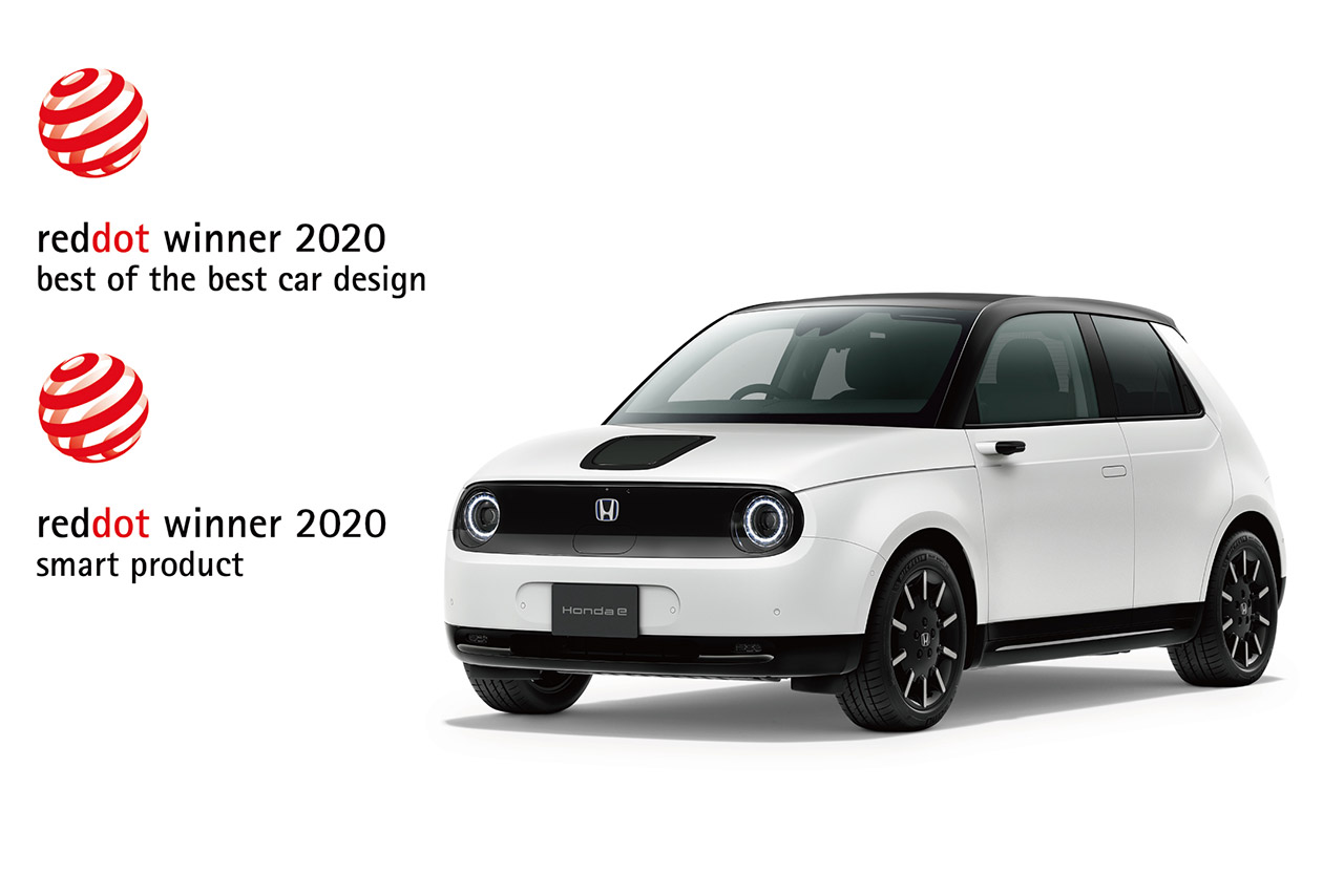 3月には世界的に権威のあるデザインに関する賞『レッド・ドット・デザイン賞』でプロダクトデザイン賞を受賞しているホンダe