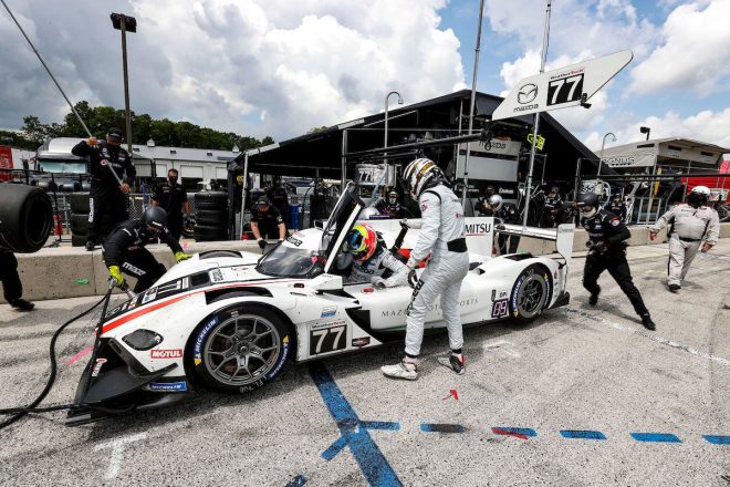 マツダモータースポーツの77号車マツダRT24-P（オリバー・ジャービス／トリスタン・ヌネス組）
