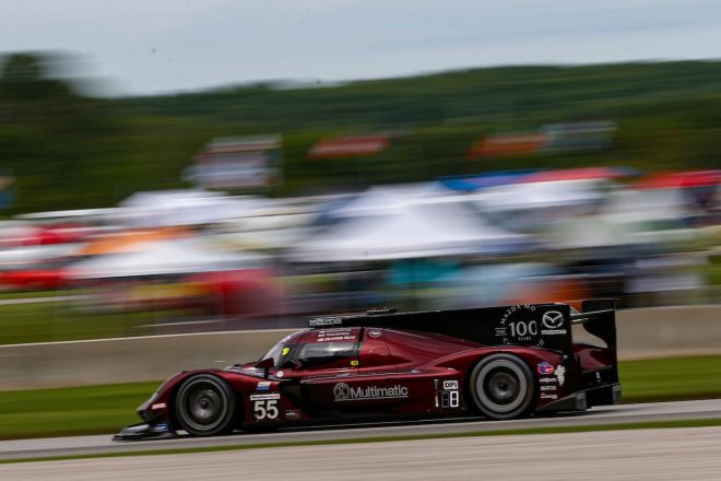 総合5位でフィニッシュした55号車マツダRT24-P