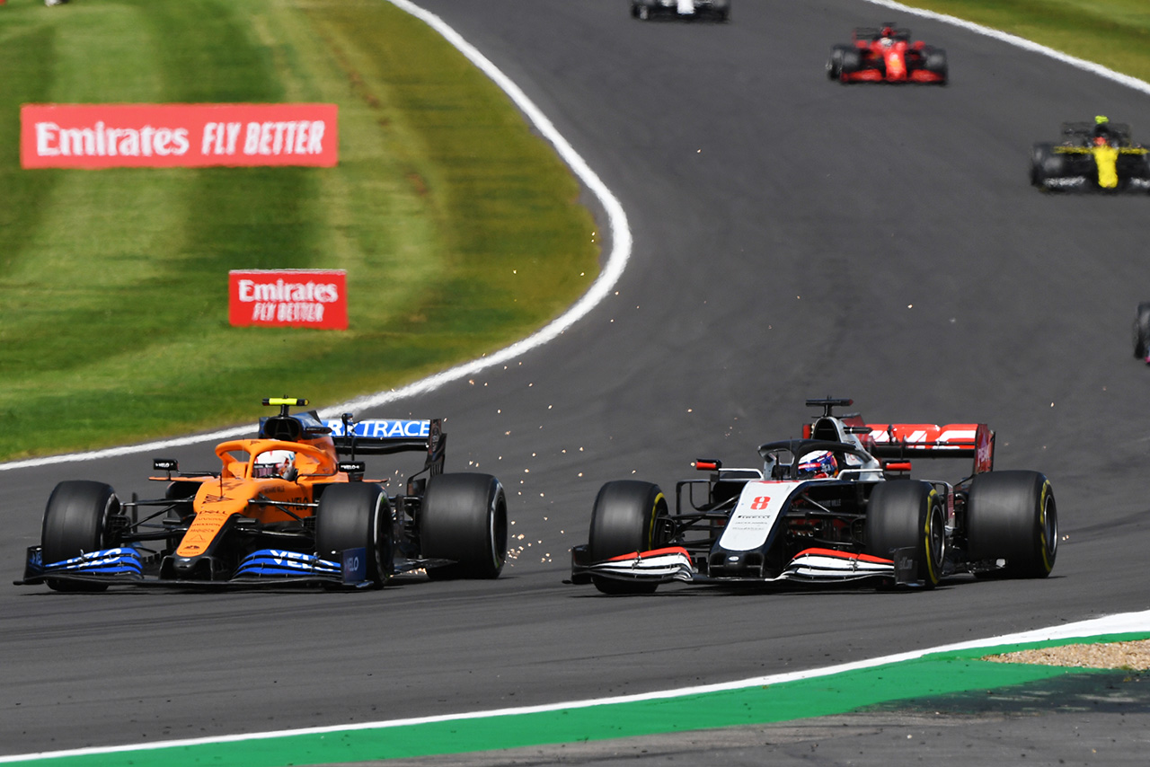 ランド・ノリス（マクラーレン）＆ロマン・グロージャン（ハース）