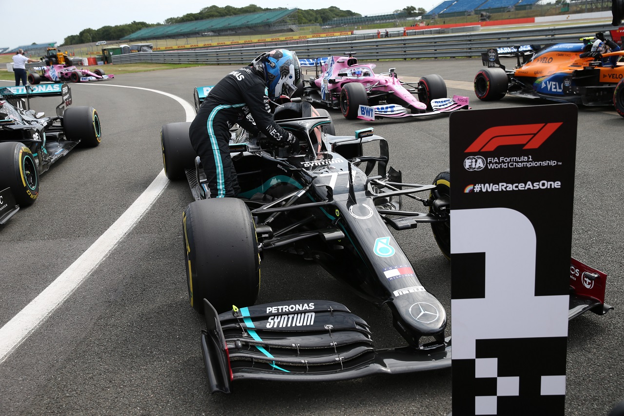 2020年F1第5戦70周年記念GP　バルテリ・ボッタス（メルセデス）がポールポジションを獲得