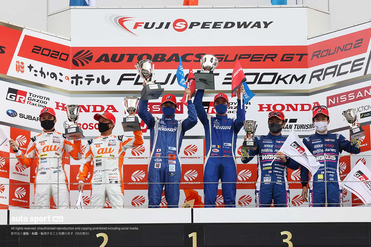 2020年スーパーGT第2戦富士 GT500クラス表彰台