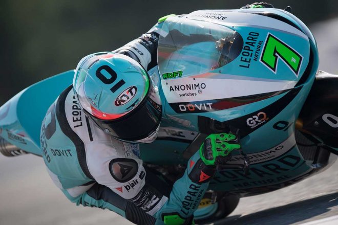 2020年MotoGP第4戦チェコGP　Moto3クラス：デニス・フォッジア（Leopard Racing）