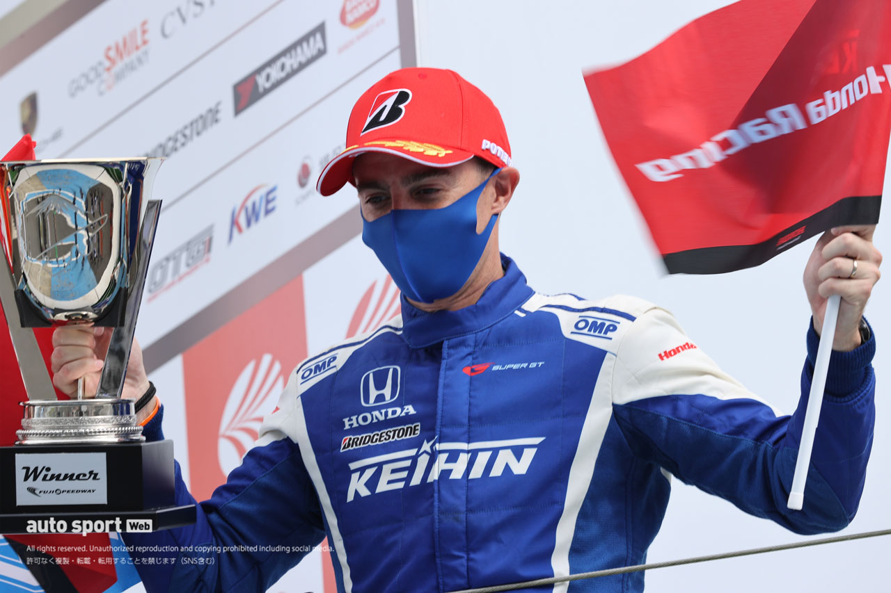 2020年スーパーGT第2戦富士 優勝会見 ベルトラン・バゲット（KEIHIN NSX-GT）