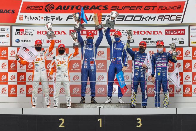 スーパーGT第2戦富士　表彰台
