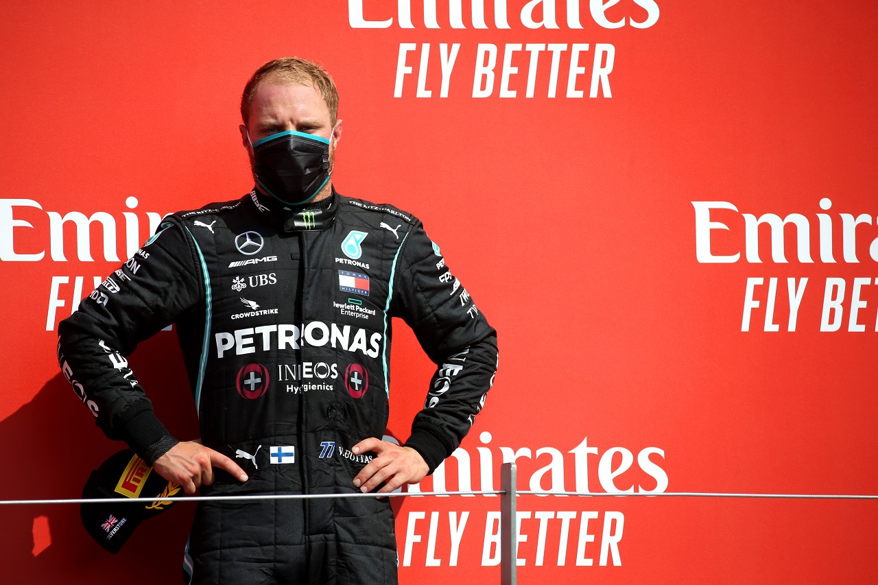 2020年F1第5戦70周年記念GP　3位を獲得したバルテリ・ボッタス（メルセデス）