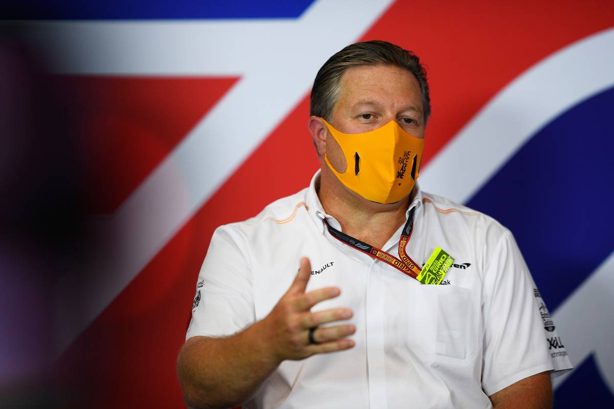 2020年F1第5戦70周年記念GP　ザク・ブラウン（マクラーレン）