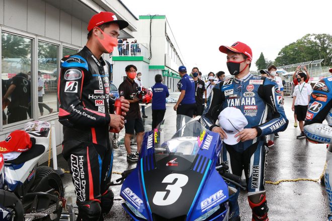 JSB1000クラス レース1パルクフェルメ／2020年全日本ロード第1戦SUGO