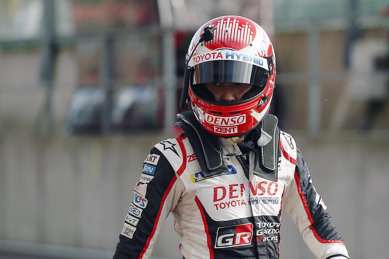 WEC第6戦スパ・フランコルシャンの予選で2番手となった8号車トヨタTS050ハイブリッドを駆る中嶋一貴。