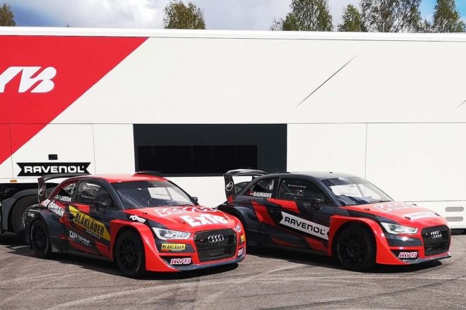 JC Raceteknikは、2020年シーズンのエントリー名をKYB Team JCとし、2台のアウディS1を走らせる