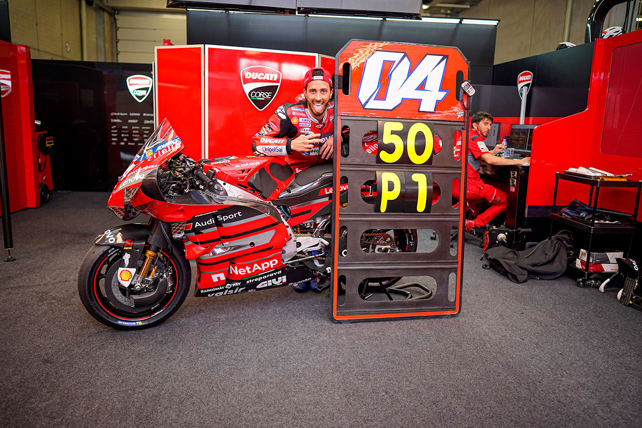ドゥカティに50勝目をもたらしたアンドレア・ドヴィツィオーゾ（ドゥカティ・チーム）／2020年MotoGP第5戦オーストリアGP