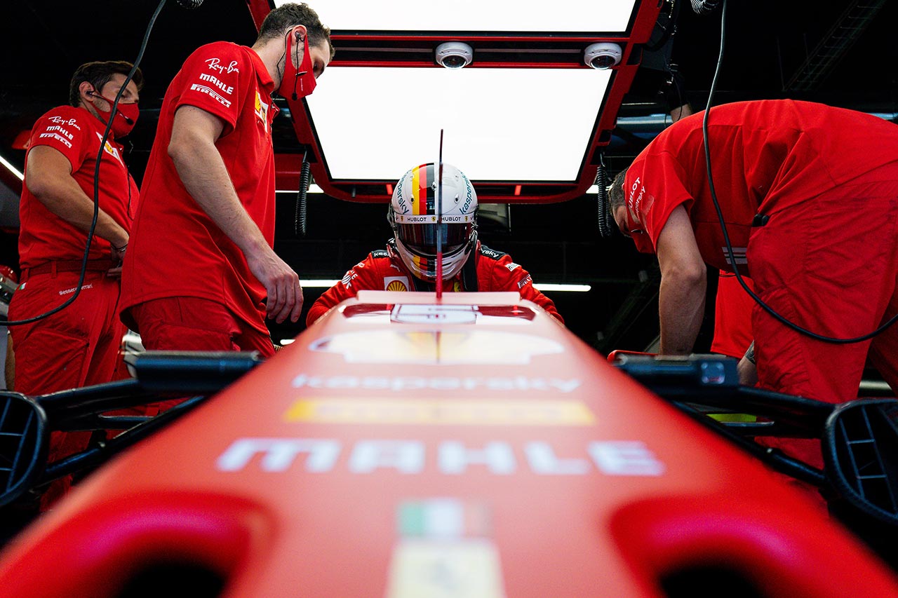 F1第6戦スペインGPセバスチャン・ベッテル（フェラーリ）