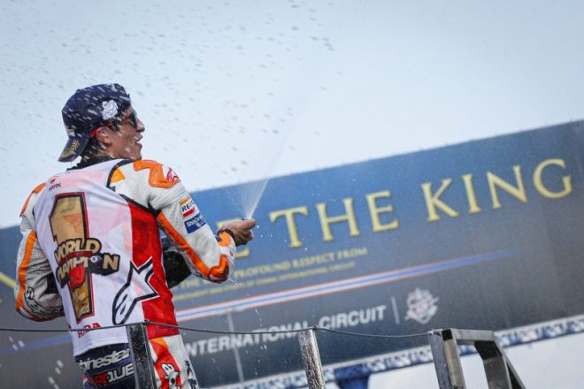 MotoGPクラスで6度、3クラス通算で8度のタイトルを獲得したマルク・マルケス（レプソル・ホンダ・チーム）
