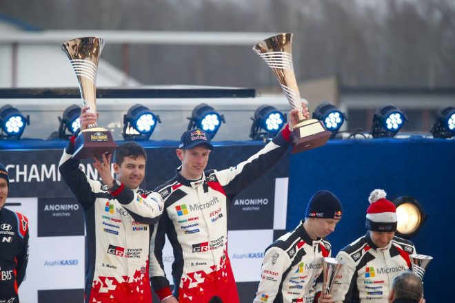トヨタ移籍2戦目で優勝を飾ったエルフィン・エバンス(トヨタ・ヤリスWRC) 2020年WRC第2戦スウェーデン