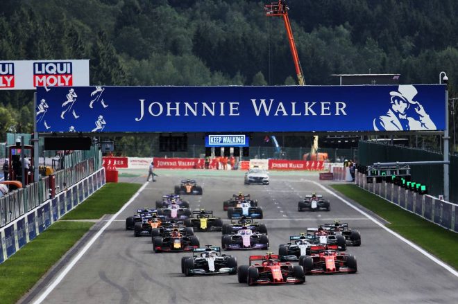 2019年F1第13戦ベルギーGP　決勝レーススタート