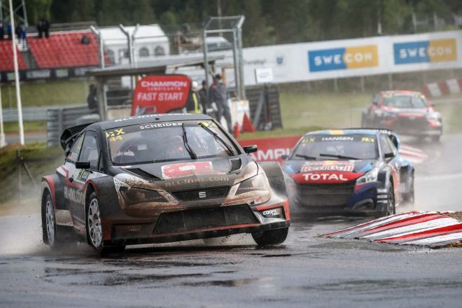 「チームにとっても僕にとってもWorldRX初表彰台。ここからが始まり」と、喜びを語ったティモ・シャイダー