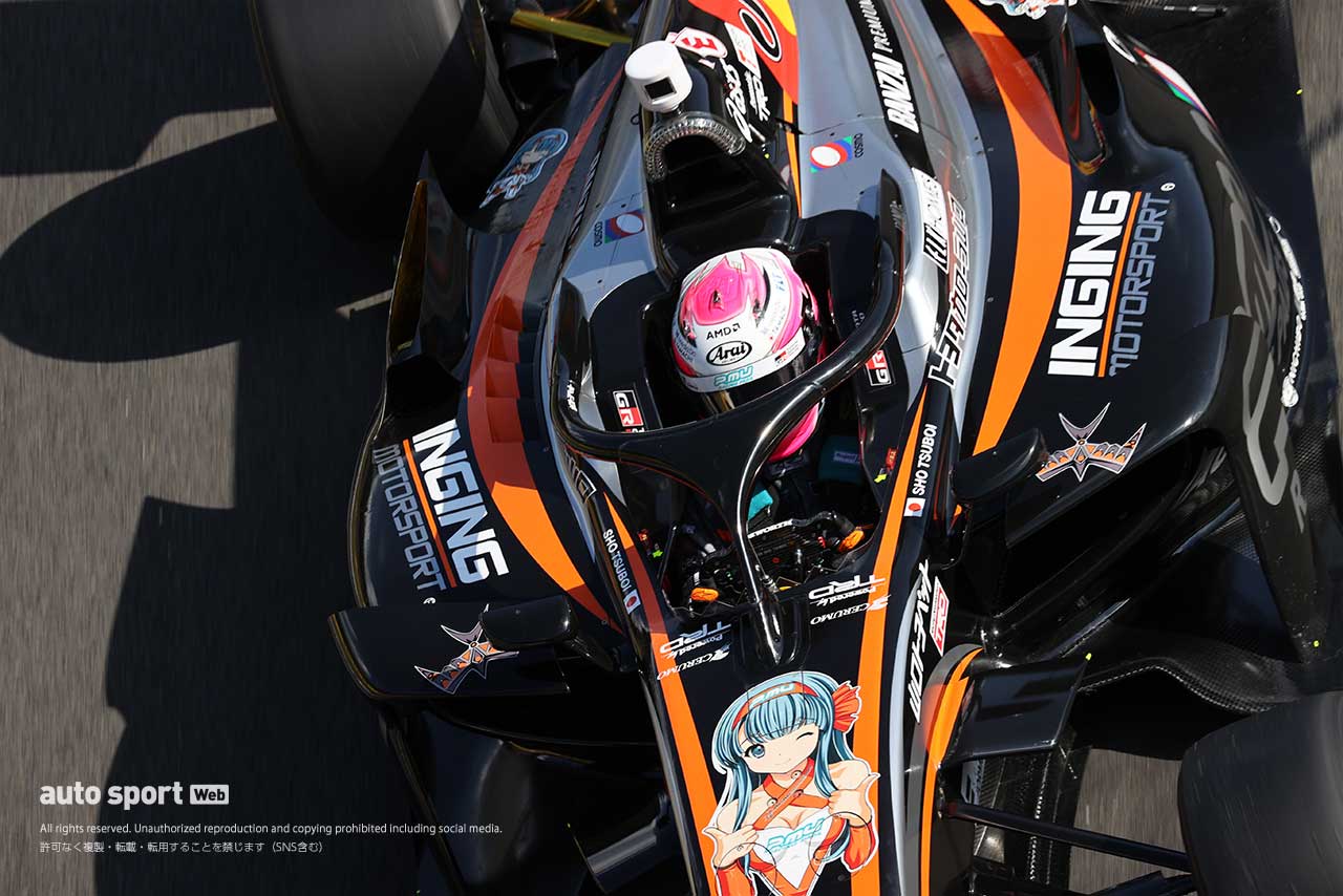 2020年スーパーフォーミュラ もてぎ公式テスト 坪井翔（JMS P.MU/CERUMO・INGING）