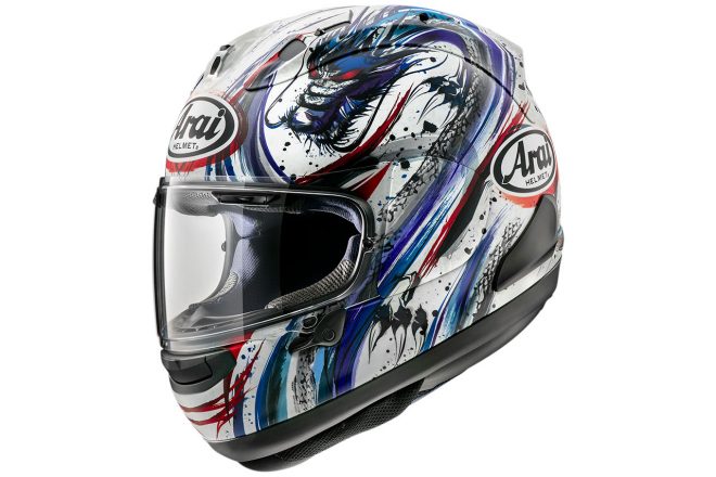 清成龍一のレプリカとなるアライヘルメットRX-7Xキヨナリ・トリコ