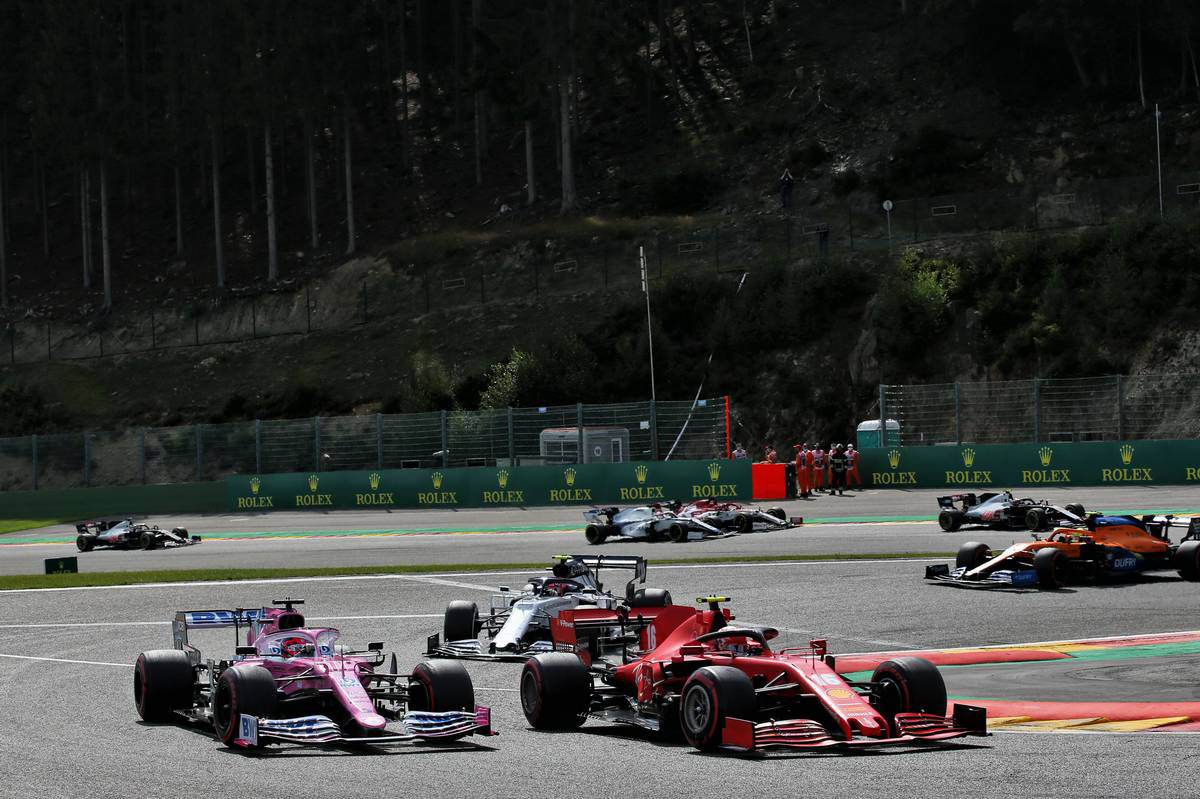 シャルル・ルクレール（フェラーリ）、セルジオ・ペレス（レーシングポイント）、ピエール・ガスリー（アルファタウリ・ホンダ）