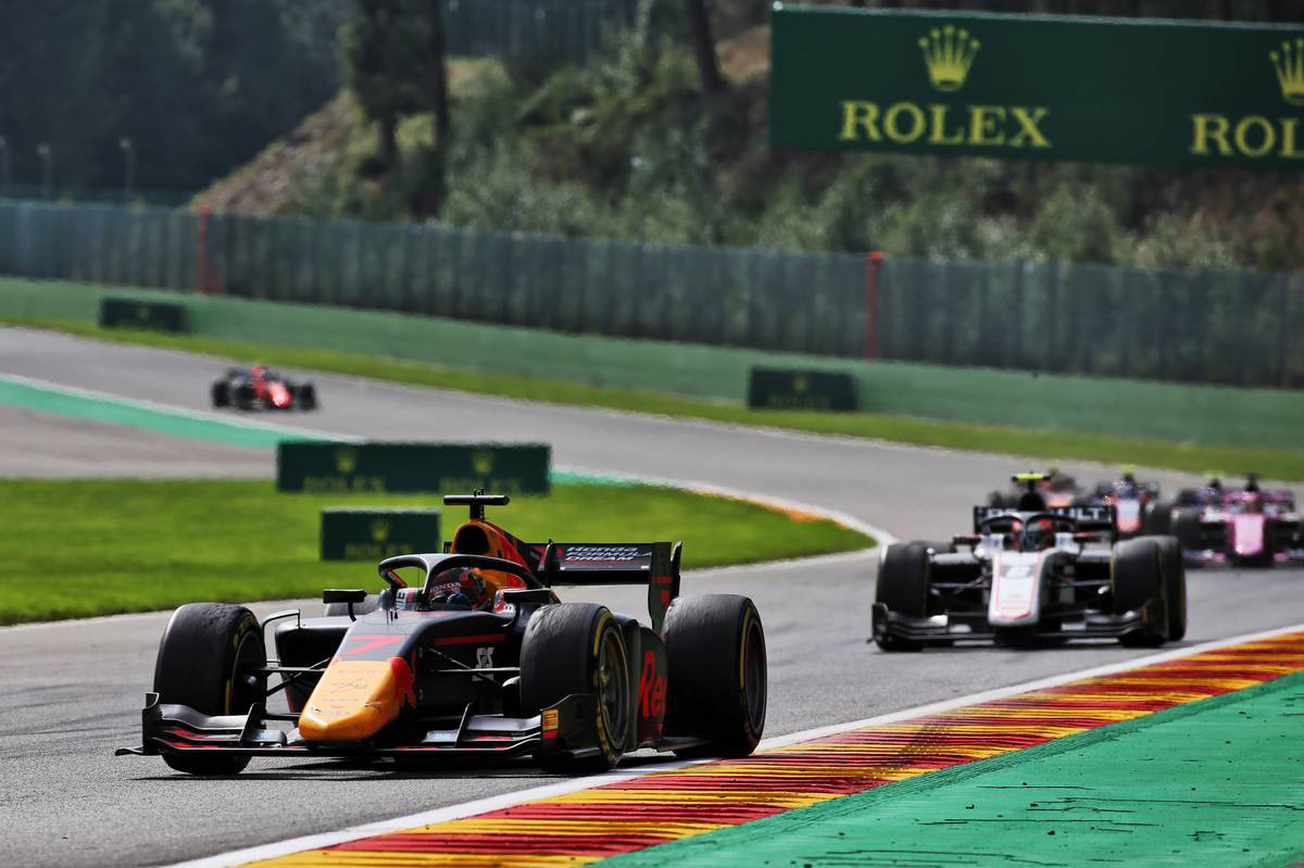 2020年FIA-F2第7戦ベルギー レース2　角田裕毅（カーリン）