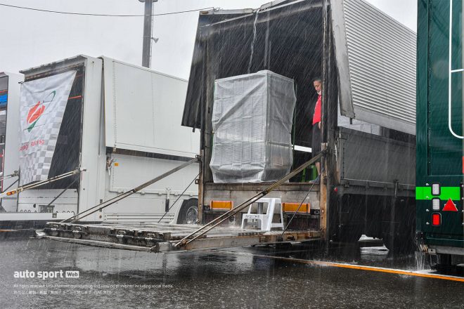 午後に降った強い雷雨