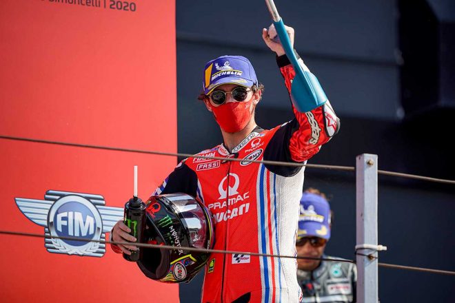 2020年MotoGP第7戦サンマリノGP決勝2位　フランセスコ・バニャイア（プラマック・レーシング）
