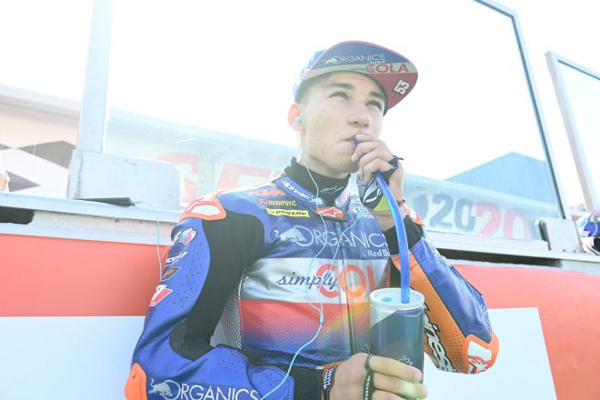 Moto3クラスに参戦しているデニス・オンジュ（Red Bull KTM Tech 3）