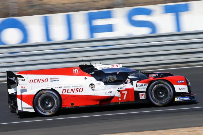 トップタイムをマークした小林可夢偉の7号車TS050ハイブリッド