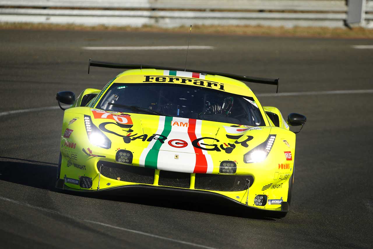 70号車フェラーリ488 GTE Evo（木村武史／ヴァンサン・アブリル／ケイ・コッツォリーノ）