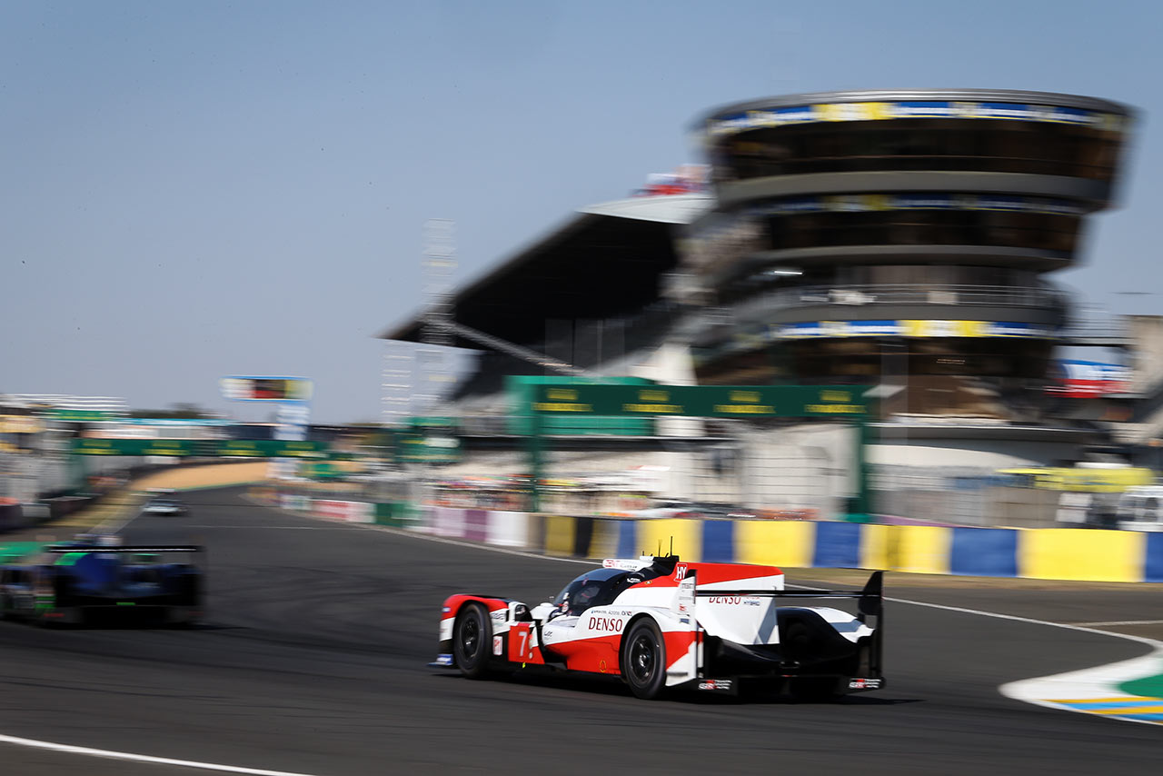 ハイパーポールでトップタイムをマークしたトヨタ7号車