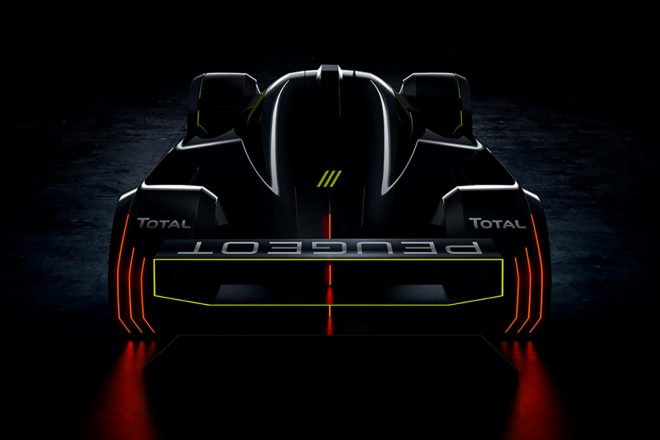 プジョーが公開したLMHカーのシルエットイメージ