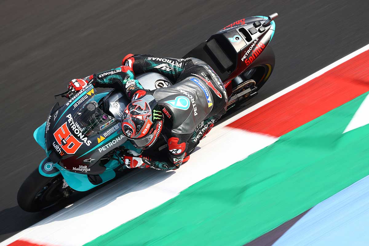 2020年MotoGP第8戦エミリア・ロマーニャGP　ファビオ・クアルタラロ（ペトロナス・ヤマハSRT）