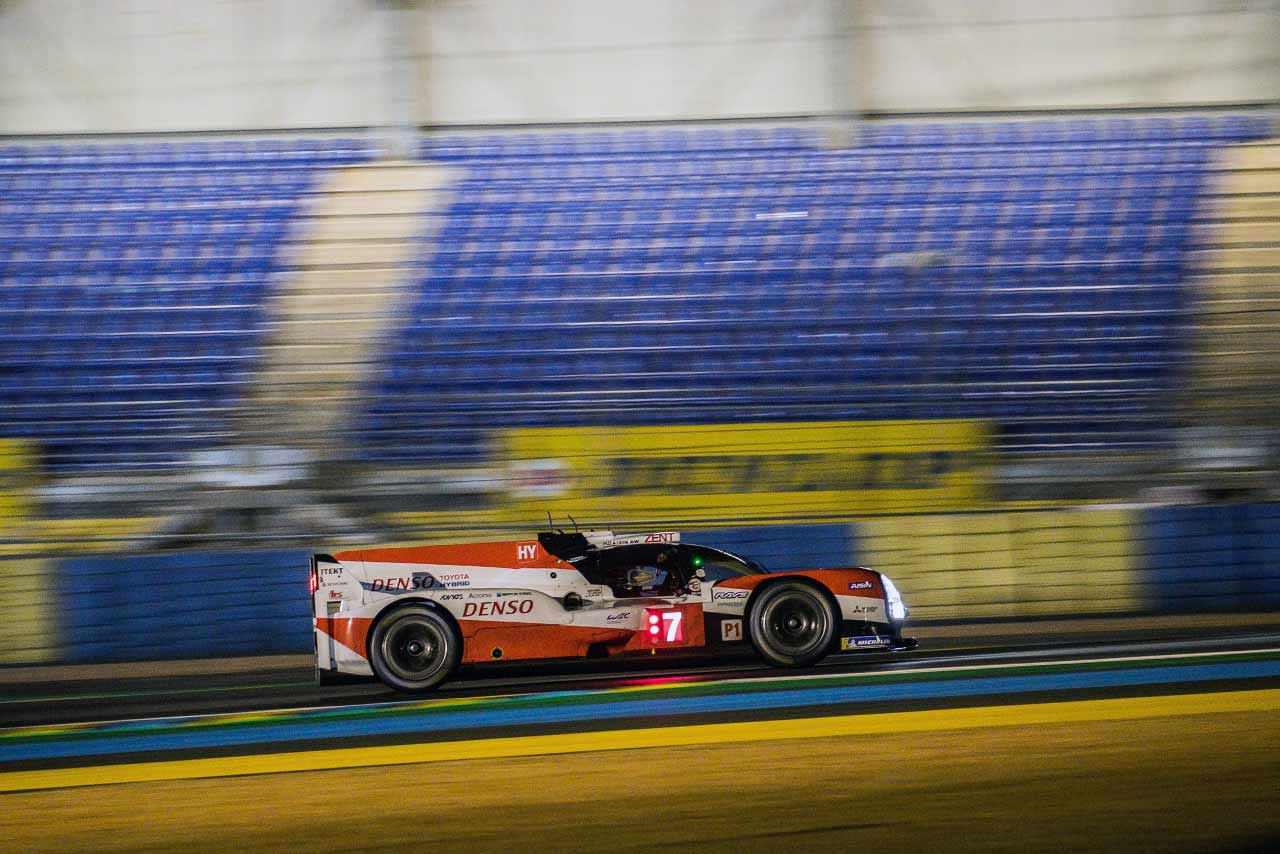 第88回ル・マン24時間レースで、決勝前唯一の夜間セッションとなったFP3での7号車TS050ハイブリッド