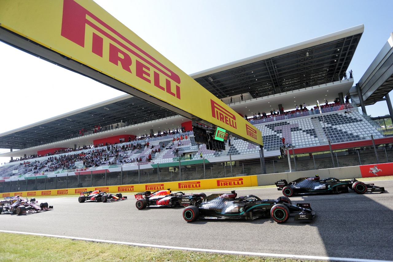 2020年F1第9戦トスカーナGP決勝スタートシーン